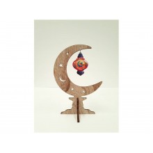 Stand Up - Rustic Crescent - Star & Moon Lantern - LARGE